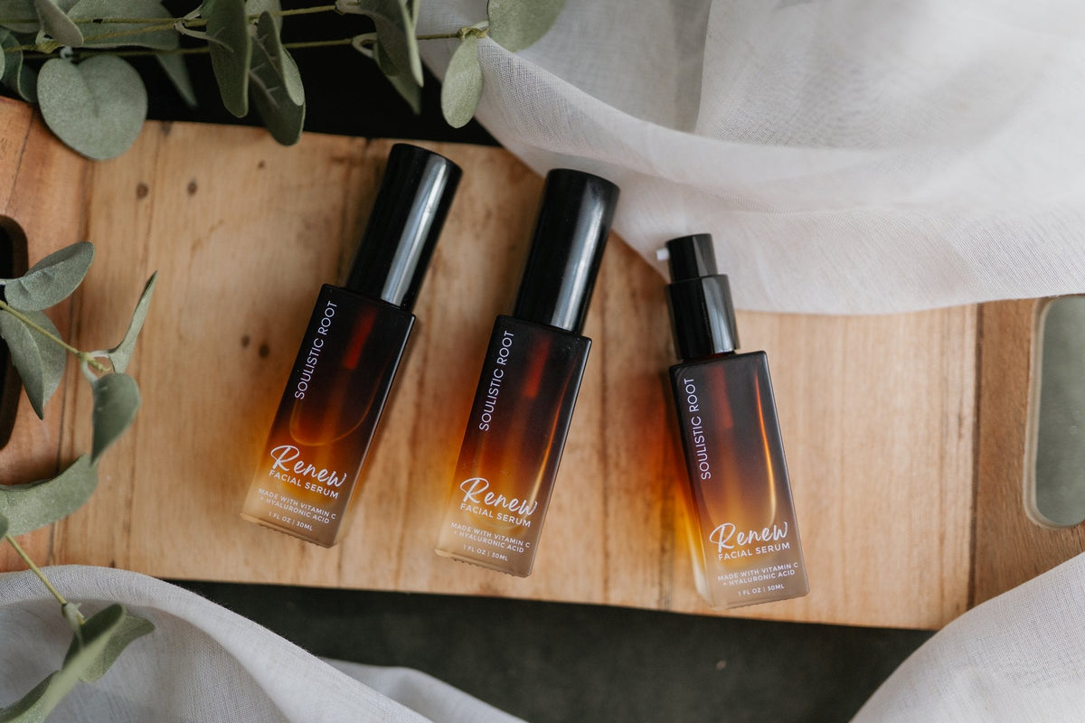 Renew Facial Serum – Hydrating Vitamin C + Hyaluronic Acid Skincare